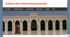 Desktop Screenshot of believesyednaqutbuddin.com